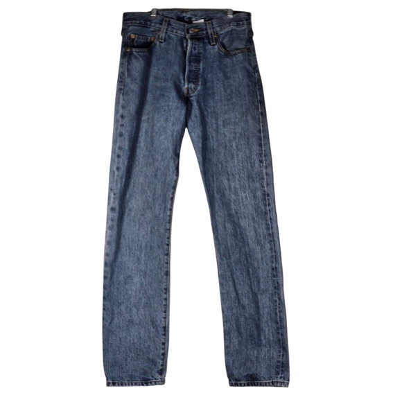 Levi’s 501 Original Fit Jeans 30x32 Medium Wash Button Fly 30W x 32L Like New - Picture 2 of 10